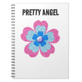 Rosa Glamour Glitzer Notizblock (Vorderseite)