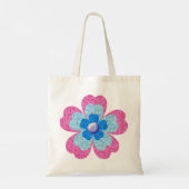 Rosa Glamour Glitzer Tragetasche (Rückseite)