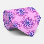 Rosa, glänzende Donut-Stilelemente und gewölbte De Krawatte (Gerollt)