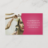 Rosa glatte Cosmetology-Visitenkarte Visitenkarte (Rückseite)