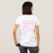 Rosa Glauben-Hoffnung u. Liebe T-Shirt (Schwarz voll)