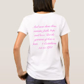 Rosa Glauben-Hoffnung u. Liebe T-Shirt (Rückseite)