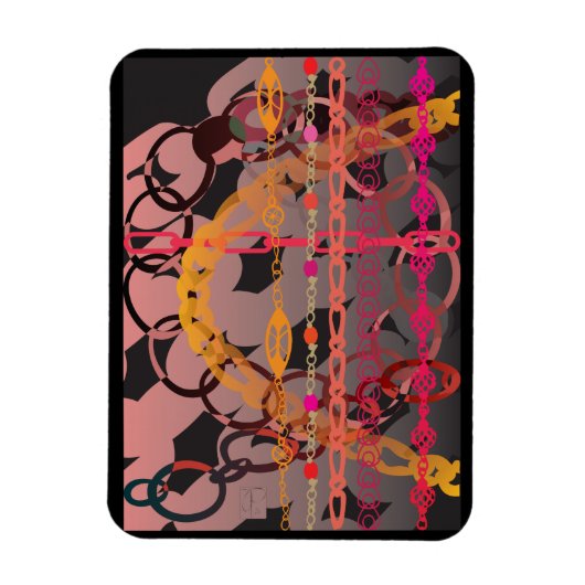 Rosa Glieder Magnet (Vertikal)