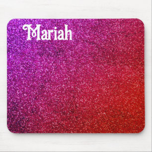 Rosa Glitter-Ästhetik Mousepad