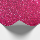 Rosa Glitter der Rose Geschenkpapier (Ecke)