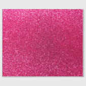 Rosa Glitter der Rose Geschenkpapier (Flach)