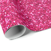 Rosa Glitter der Rose Geschenkpapier (Rolleneckpunkt)