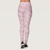 Rosa Glitter Funkeln Leggings (Rückseite)