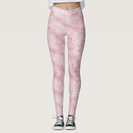 Rosa Glitter Funkeln Leggings