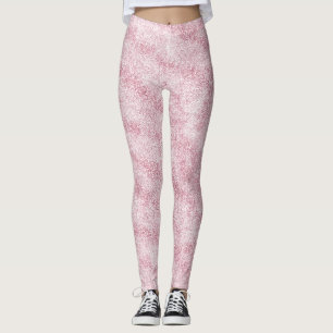Rosa Glitter Funkeln Leggings