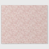 Rosa Glitter-Glanz Geburtstag Geschenkpapier (Flach)