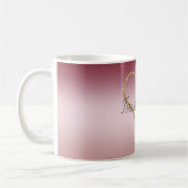 Rosa Glitter Gold Liebe Forever Kaffeetasse (Links)