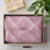 Rosa Glitter-Harlekin-Glamour Seidenpapier (Geschenk)