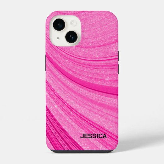 Rosa Glitter iPhone Hülle (Rückseite)