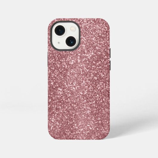 Rosa Glitter-iPhone-Hülle iPhone Hülle (Rückseite)