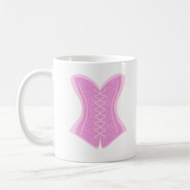 Rosa Glitter-Korsett-Fantasy-Tasse Kaffeetasse
