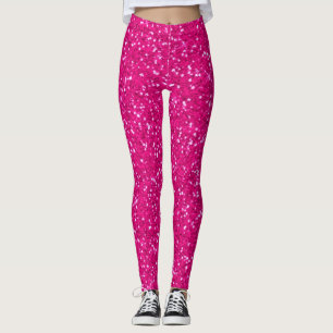 rosa Glitter Leggings