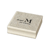 Rosa Glitter-Monogramm Frisur und Make-up Gummistempel (Stempel)