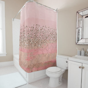 Rosa Glitter Moroccanische Indische Prinzessin Gla Duschvorhang