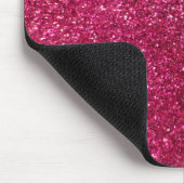 Rosa Glitter Mousepad (Ecke)