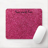 Rosa Glitter Mousepad (Mit Mouse)