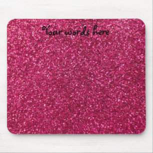 Rosa Glitter Mousepad