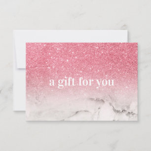 Rosa Glitter Ombre Marmor Salon Makeup Boutique