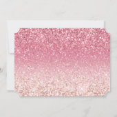 Rosa Glitter-Save-the-Date Save The Date (Rückseite)