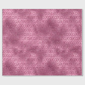 Rosa Glitter XOXO Geschenkpapier (Flach)