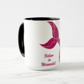 Rosa-Glitterwoche Tasse (Vorderseite Links)