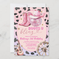 Rosa Glittter Stiefel und Bling 20. Geburtstag