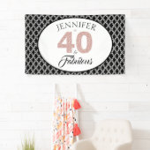 Rosa Glitzer 40 und fabelhafte Gewohnheits-40. Banner (Insitu)