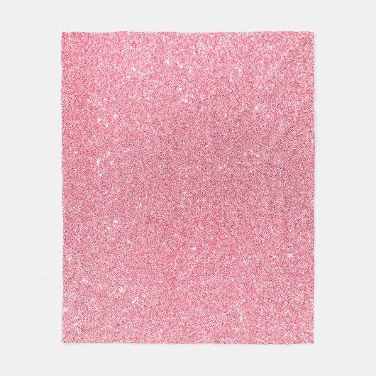 Rosa Glitzer, abstrakte Weihnachtsstruktur. Fleecedecke (Vorderseite)