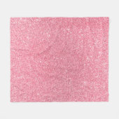 Rosa Glitzer, abstrakte Weihnachtsstruktur. Fleecedecke (Vorderseite (Horizontal))