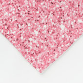 Rosa Glitzer, abstrakte Weihnachtsstruktur. Fleecedecke (Ecke)
