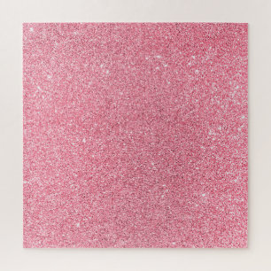 Rosa Glitzer, abstrakte Weihnachtsstruktur. Puzzle