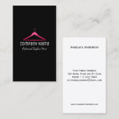 Rosa Glitzer-Aufhänger-Logo-Geschäfts-Karte Visitenkarte (Vorne/Hinten)