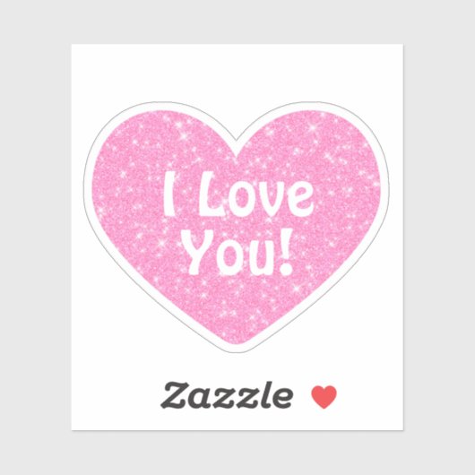 rosa Glitzer Aufkleber (Blatt)