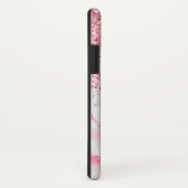 Rosa Glitzer aus weißem Marmor Case-Mate iPhone Hülle (Hinten/Rechts)