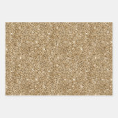 Rosa Glitzer aus weißem Marmor Geschenkpapier Set (Vorderseite 2)