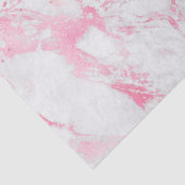 Rosa Glitzer aus weißem Marmor Seidenpapier (Detail)