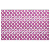 Rosa Glitzer Aussehen Lippen Muster Stoff (Yard (91,4 cm))