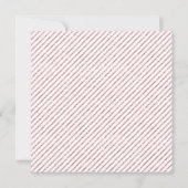 Rosa Glitzer Babydusche Einladung mit Babynahrung (Rückseite)