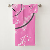 Rosa Glitzer Badhandtuch Set (Insitu)