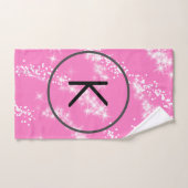 Rosa Glitzer Badhandtuch Set (Handtuch)