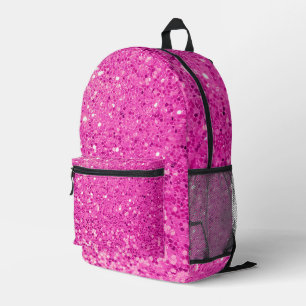 Rosa Glitzer Blende Bedruckter Rucksack