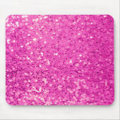 Rosa Glitzer Blende Mousepad (Vorne)