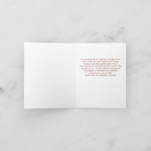 Rosa Glitzer Blume Blumenweibchen Geburtstag Dankeskarte (Innenseite)