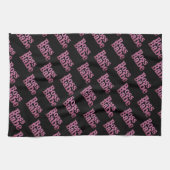 Rosa Glitzer Boss Babe Geschirrtuch (Horizontal)