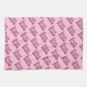 Rosa Glitzer Boss Babe Geschirrtuch (Horizontal)